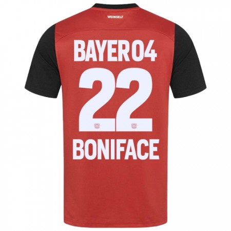 Camiseta de fútbol Bayer 04 Leverkusen Victor Boniface 22 1ª equipación 2024-25 Camiseta de fútbol Bayer 04 Leverkusen Victor Boniface 22 1ª equipación 2024-25